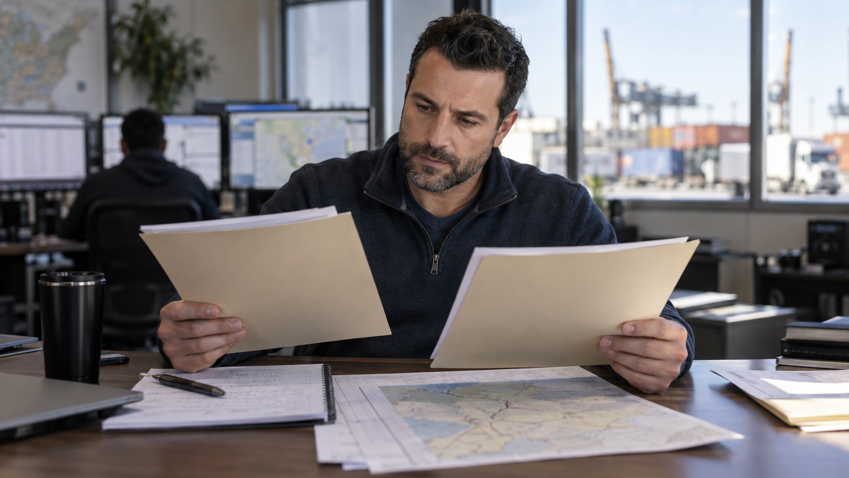 A side-by-side proposal comparison with route and warehouse notes.